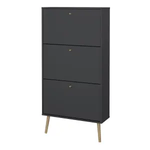 Cumbria Shoe Cabinet 3 Flip Down Doors