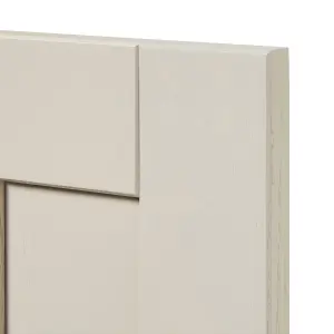 GoodHome Verbena Painted natural ash Matt cashmere Shaker Larder Cabinet door (W)500mm (H)1287mm (T)20mm