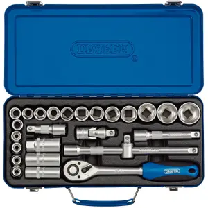 Draper 1/2" Sq. Dr. Metric Socket Set 26 Piece 16368