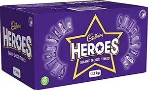 Cadbury Heroes Chocolate Bulk Sharing Box, 2 Kg