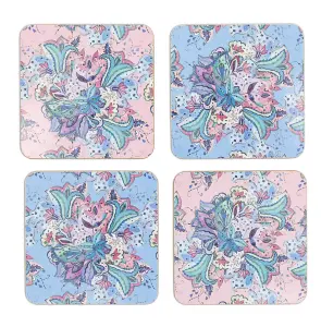 William Morris Lucerne Floral Coasters - Set of 4