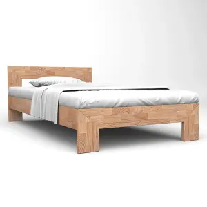 Berkfield Bed Frame Solid Oak Wood 160x200 cm