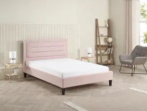 3FT Modern & Stylish Picasso Single Fabric Bed - Pink