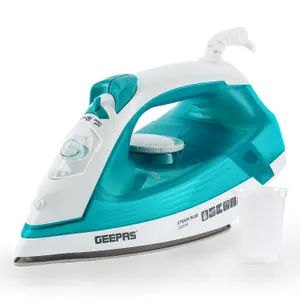 Geepas 2 in 1 Cordless Steam Iron Ceramic Soleplate 220 ml, Blue