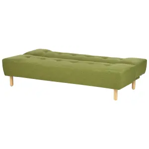 Beliani Retro Sofa Bed ALSTEN Green