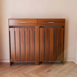 Classic Wooden Radiator Cover With Storage Draw - Medium