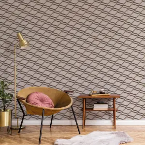 Galerie Botanica Lilac Chain Link Smooth Wallpaper