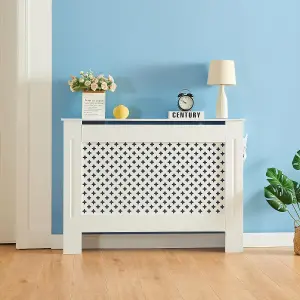 Medium White Radiator cover 820mm(H) 1120mm(W) 190mm(D)