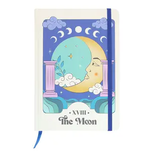 Something Different Celestial The Moon A5 Notebook Blue/Yellow/Green (One Size)