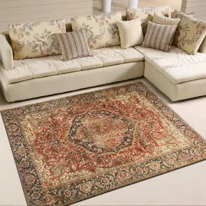 Traditional Non Slip Area Rug Majestic Cashmere Rug Living Room Bedroom Carpets