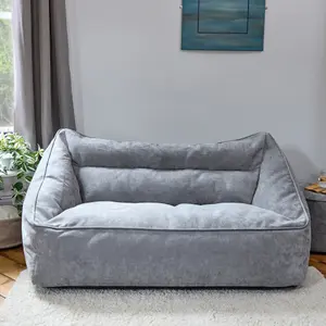 icon Cecilia Bean Bag Sofa Grey Giant Chenille Bean Bag Chair