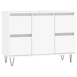 Berkfield Bathroom Cabinet White 80x33x60 cm Engineered Wood