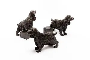 Cocker Spaniel Plant Pot Feet - Set of 3 - L6 x W11 x H8.5 cm