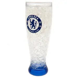 Chelsea FC Slim Freezer Tankard Clear/Royal Blue (One Size)