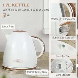 Kettle And Toaster Set HOMCOM