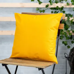 Veeva Indoor Outdoor Cushion Set of 2 Yellow Water Resistant Cushions