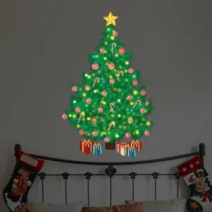 Walplus Christmas Tree with Glow In Dark Stars Wall Stickers Home Decorations