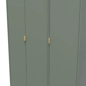 Fuji 3 Door Wardrobe in Reed Green (Ready Assembled)