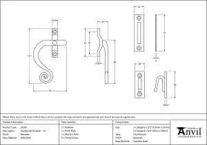 From The Anvil Beeswax Monkeytail Fastener - LH