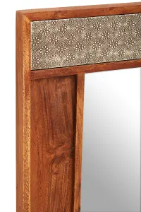 Interiors by Premier Boho Acacia Wood Wall Mirror