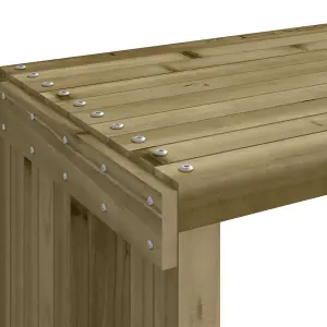 Berkfield Garden Bench Extendable 212.5x40.5x45 cm Impregnated Wood Pine