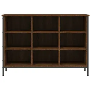 Berkfield Shoe Cabinet Brown Oak 100x35x70 cm Engineered Wood