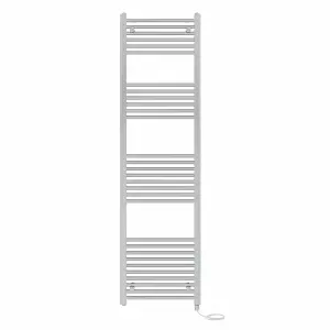 Right Radiators Prefilled Electric Straight Heated Towel Rail Bathroom Ladder Warmer Rads - Chrome 1800x500 mm