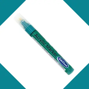 Acrylic Paint Marker Pen Permanent for Stone Leather Fabric Plastic (Green)