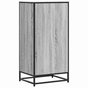 Berkfield Shoe Rack Grey Sonoma 48x38x97.5 cm Engineered Wood