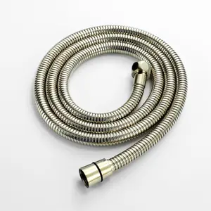 ENKI English Gold Flexi Stainless Steel Shower Hose Large Bore 1.5m