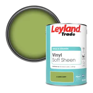 Leyland Trade Vinyl Soft Sheen Walls & Ceilings Emulsion Paint (S 2050-G40Y) - 5L