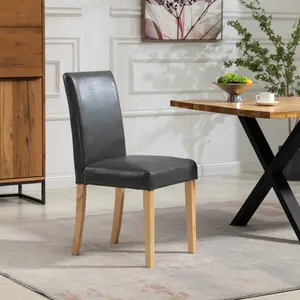 Maiolo Vegan Leather Dining Chairs - Set of 2