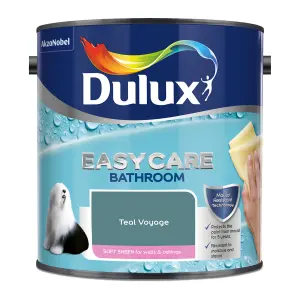 Dulux Easycare Bathroom Teal Voyage Soft sheen Wall paint, 2.5L