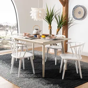 Baek Solid Wood Dining Chair (Set of 2) White