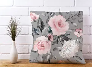 Dusty Pink Roses Cushions 45cm x 45cm