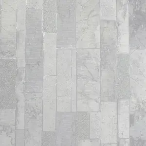 Arthouse Kintsugi Slate Silver Wallpaper