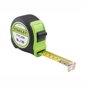 X3 Stanley Hi-Vis 5m 16ft Tylon Tape Measure Green STA130696NHV STA130602HG