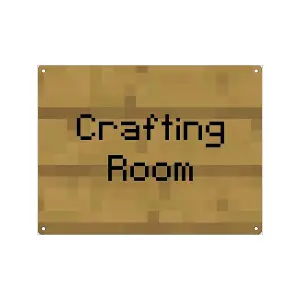 Grindstore Crafting Room Plaque Brown (One Size)