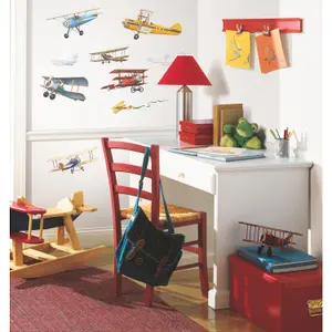 RoomMates Vintage Planes Peel & Stick Wall Decals