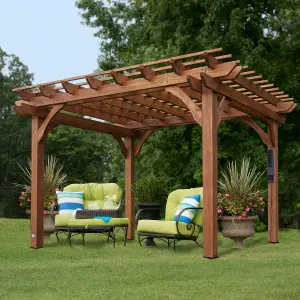 Backyard Discovery Cedar Wood Pergola  3.6m x 3m (12ft x 10ft)