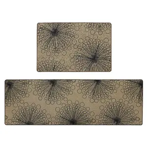 JVL Elegance Machine Washable Doormat and Runner, Dandelion Clock