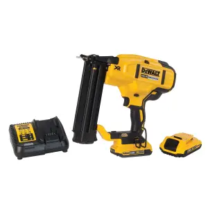 DeWalt 18V 54mm 2 x 2Ah Li-ion XR Cordless Straight Nail gun DCN680D2-GB