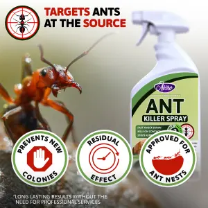 Aviro Ant Killer - Fast Acting Ant Killer Spray for Indoor and Outdoor Use for Immediate and Long Lasting Prevention. 1 Litre