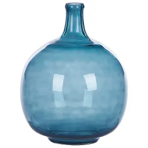 Decorative Vase CHAPPATHI Glass Blue