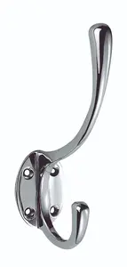 Carlisle Brass Polished Chrome Hat and Coat Hook (AA25CP)