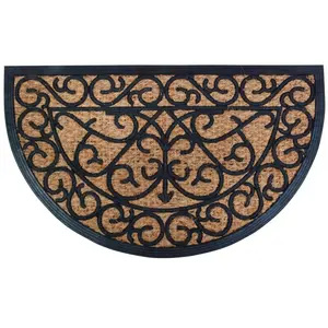 Half Round Rubber/Coir Doormat