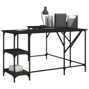 Berkfield Desk Black 139x139x75 cm Engineered Wood