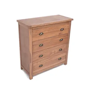 Padua 4 Drawer Chest of Drawers Brass Cup Handle