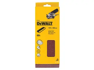 DEWALT DT3314-QZ Sanding Belt 560 x 100mm 60G Pack of 3 DEWDT3314QZ