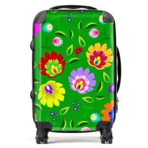 Polish Folk Floral Suitcase - Cabin